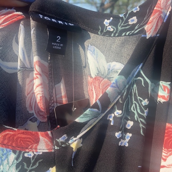 New Torrid Black Floral Summer Dress w/ POCKETS❣️ - Picture 15 of 16